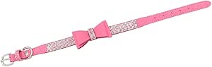 EXHUMKY 1set Collare Regolabile Per Cani Con Strass Per Cani Di Taglia Comfort e Stile Per Occasioni Quotidiane e Festive