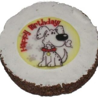 Hatchwells Torta di Compleanno per Cani Dog Gift Present, Treat 10,2 cm di Diametro x 3/4 di Spessore