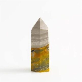 HBTSPJNT 1pc 40G-140G Natural Bumblebee Stone Jasper Crystal Point Adatto for Cristalli Domestici