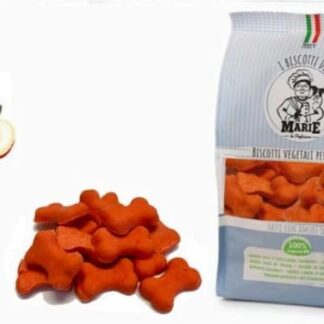 I Biscotti di Marie, OSSO MEDIO ALLA MELA Vegetali per Cani, 400g, Senza Sale e Zucchero, 100% Ingredienti Biologici