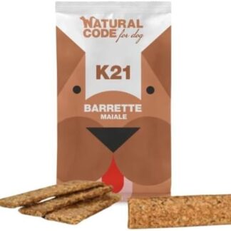 Natural Code Per Cane Cani Dog Snack Barrette Maiale. 3 BUSTE DA 4X25g (100g) CADAUNO