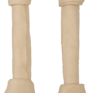 duvoplus, Bone! Ossa da masticare, nodo, 2 pezzi, 27 cm, ammorbidisce l'istinto di masticazione del cane, pelle di manzo, rafforza la dentizione, prelibatezze per cani, 100% snack, ingrediente