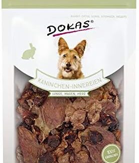 Dokas Frattaglie di coniglio | 7 X 100 g snack per cani
