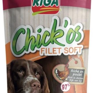 Riga Chick'os - Filetto di pollo per cani, 80 g