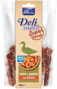 DELISNACK SUPERFOOD CHIPS DI ANATRA CON ZUCCA. 100GR