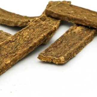 Fit4Pets Massaggiagengive per cani, cinghia di carne di cervo, 12 cm, ingredienti naturali, snack da allenamento, duro, 100 g