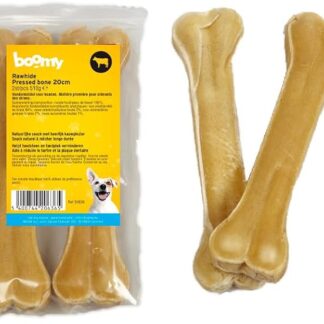 Boomy - Snack per cani - ossa da masticare, 20 cm, 2 pezzi