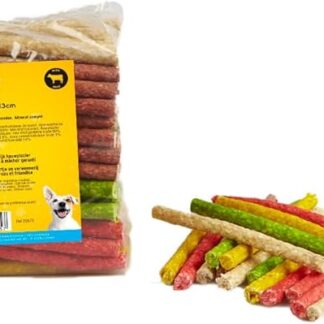 Boomy Snack per cani, bastoncini da masticare, mix Munchy, confezione risparmio da 100 pezzi