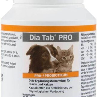 DIA TAB PRO Pastiglie masticabili f.Hunde/Katzen 100 g
