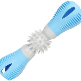 Ghjkldha Dog Chew Toys - Dumbbell Puppy Toothbrush Toy, Tough Rubber Teeth Cleaning Toy, Perfect Interactive Chew Toy for Small, Medium, and Large Dogs, Ideal for Teething and Playtime