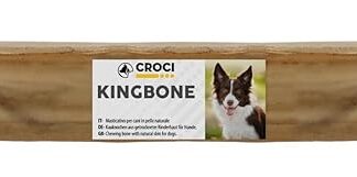 Croci King Bone - Osso per cani sfuso, Snack premio masticativo per cani in pelle bovina naturale, dental stick per la pulizia dei denti, 10 cm - 35 g