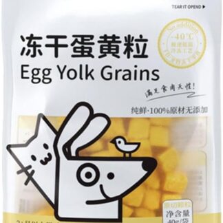 Snack per cani e gatti a base di pollo e tuorlo d'uovo liofilizzati, snack ad alto contenuto proteico per cani e gatti, dolcetti liofilizzati crudi, topper salutare per piccoli animali, senza cereali,