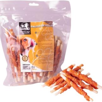 Quibropets Bastoncini di pollo – Cani – Ricompense Naturali Senza Cereali, Snack per Cani, Premi Disidratati, 530 g