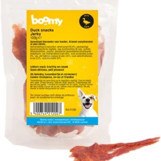 Boomy - Duck Jerky - Snack per cani - Filetto di anatra essiccata - 3 x 100 g