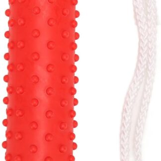 Sturdy Dog Chew Toys for Aggressive Chewers | Flexible Rubber Squeaky Toy with Raised Points | Oral Care Chew Stick for Medium & Large Breed Dogs | Safe Pet - Friendly Material