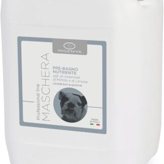 CAMON | Maschera Pre-Bagno per Cani, Nutriente, Formato Risparmio da 5L, con Oli Essenziali di Mirtillo e Limone, Azione Rivitalizzante