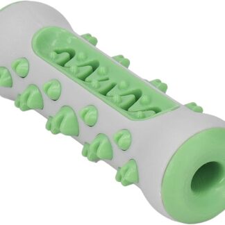 YDuupxe Giocattolo per la Dentizione del Cane, Giocattolo per la Dentizione del Bastone per la Pulizia dei Denti in Plastica TPR per Esterno (Grigio Verde)