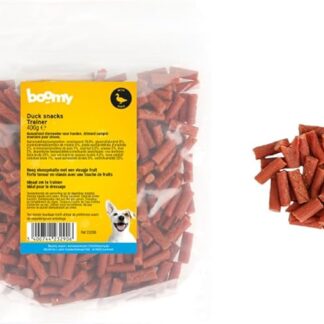 Boomy - Snack morbidi per cani - Senza glutine - Allenatori - Anatra - 400 g