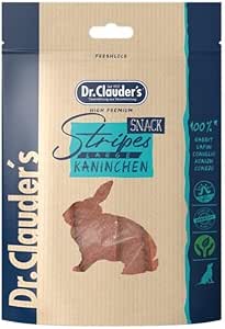 Generico Dr. Clauder's Snack Stripes Small Coniglio - Strisce Small 100% Coniglio monoproteico 80g