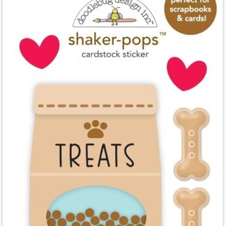 Doodlebug Shaker-Pops 3D Stickers-Doggie Treats