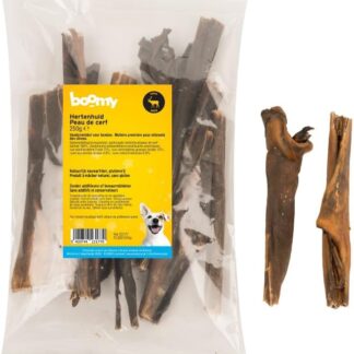 Boomy - Snack naturali per cani - Carne secca - Pelle di cervo - 250g