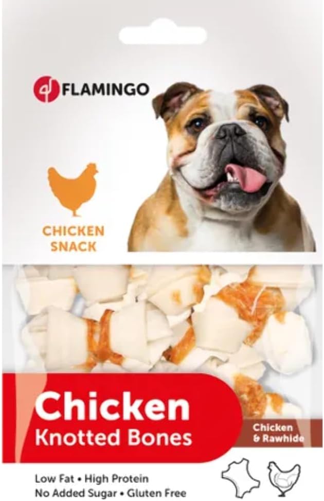 Flamingo Chick'n Snack Knotted Bone, confezione da 1 (1 x 400 g)