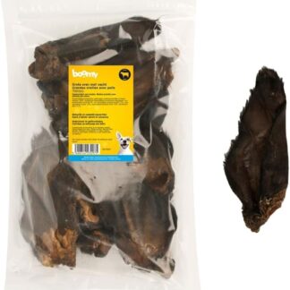 Boomy - Grandi orecchie di manzo con pelo, snack naturali per cani allergici, snack masticabili salutari, confezione da 10