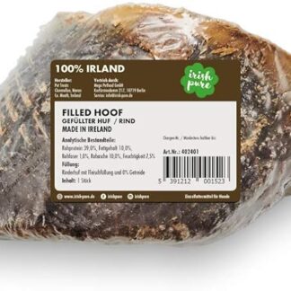 Irish Pure Filled Hoof di manzo per cani | Giant Beef-Bone | Vitamine | Premium | Senza cereali | Sensitive | Ossa di cane dall'Irlanda