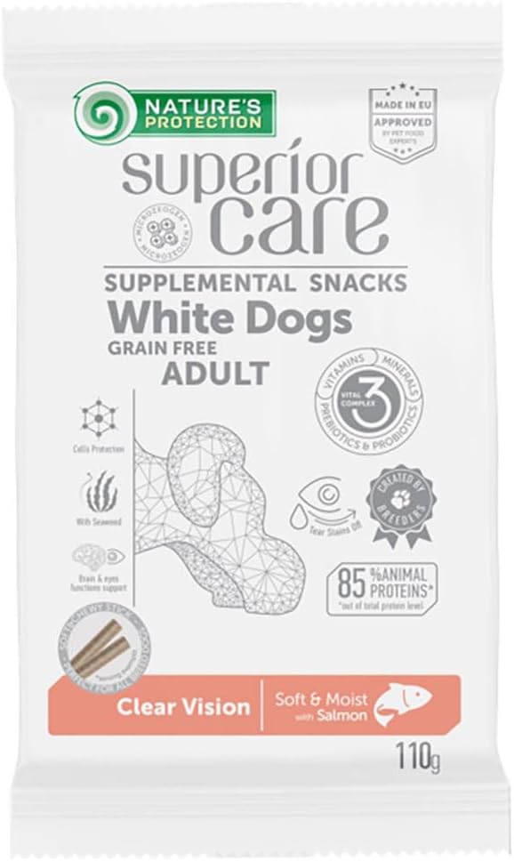 Nature's protection superior white - snack per cani adulti - Clear vision 110 gr