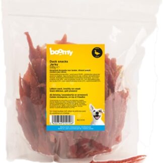 Boomy - Duck Jerky - Snack per cani ipoallergenici - Snack salutari per cani - Filetto d'anatra essiccato - 500g
