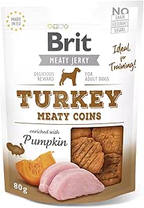 Snack per Cani VAFO PRAHA s.r.o. Brit Dog 200 g Snack Jerky Turkey Monete / 8