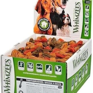 WHIMZEES Snack Dental Cepillo Mix 6,4 cm. Caja 350 und