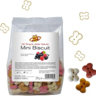 Mini Biscuit Biscotti per Cani - cotti in forno per uno spuntino delizioso e sano, Pet's Planet 250 g