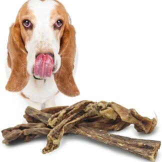 MERSJO Spuntino da masticare per cani, 100% monoproteina, essiccato all'aria, 60 g