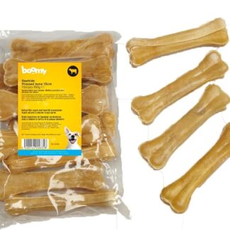 Boomy - Snack per cani - ossa da masticare, 15 cm, 10 pezzi