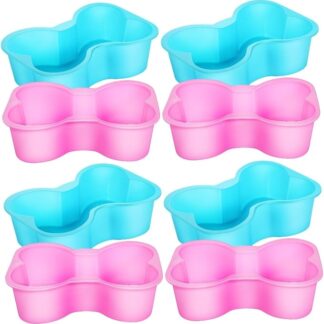 Amosfun 4 Set Di Tortiera Per Animali Domestici Stampo in Silicone Per Dolci Stampo Per Dolci Per Feste Di Compleanno O Occasioni Speciali 2 Pezzi*4