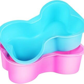 TOPBATHY 2 pezzi Stampo per Torte Forma Osso Silicone da per Dolci per per Feste Compleanno e Snack Interattivi per Animali Domestici