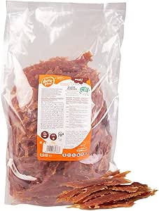 duvoplus, Meat! Jerkies D'Anatra 2000g, deliziosi filetti di Anatra secchi per Cani, Senza Cereali o glutine, Senza Zucchero Aggiunto, Ideale Come Snack e/o ricompensa