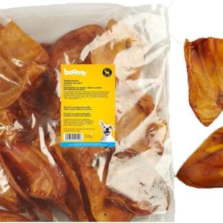 Boomy - Snack per cani | Orecchie di maiale | Snack per carne secca naturale al 100% | Snack da masticare per cani | 25 pezzi