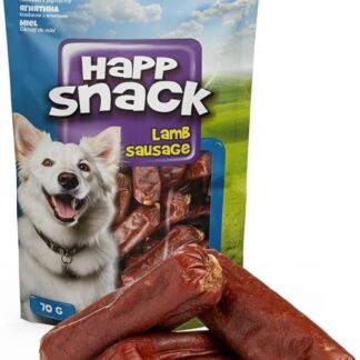 HAPPET Dolcetti per cani, salsicce naturali di agnello, prelibatezze sane per l'allenamento, snack ricchi di proteine facilmente digeribili, premi per cani di tutte le razze