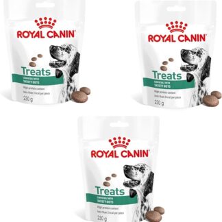 Royal Canin Veterinary Satiety Weight Management Treats | Confezione Tripla | 3 x 230 g | Snack per adulti cani di tutte le taglie e razze | Sacchetto richiudibile, meno di 3 calorie per pezzo