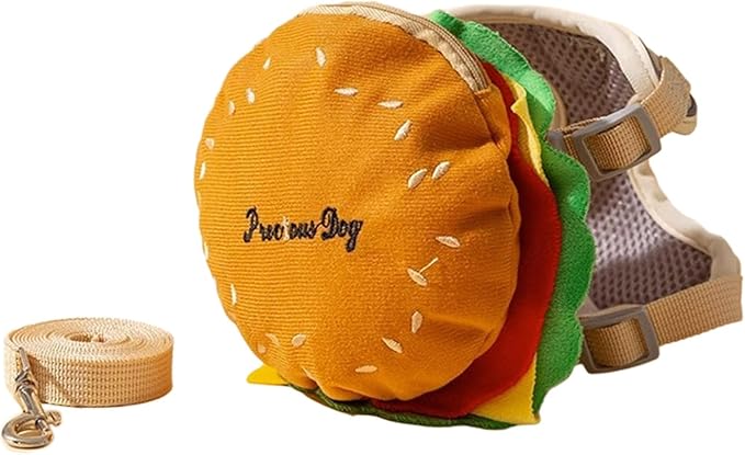 YUGSHNKFC Cuccioli Regolabili Basso Hamburger per Cani Piccola Medio Outdoor GIOST sulla CAPERTO AGGIORNABILE