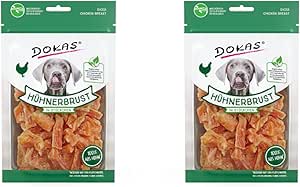 Dokas Petto di pollo per cani – Confezione doppia – 2 x 70 g