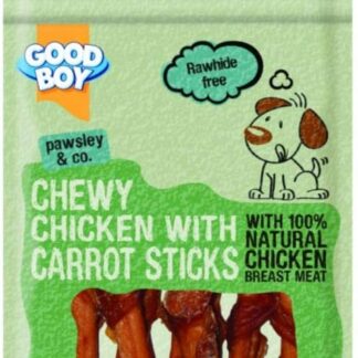 Other Good Boy Pawsley & Co - Pollo da masticare con bastoncini di carota, 90 g, trasparente