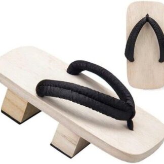 Zghhc Pantofola Geta Giapponese Pantofola Estiva Zoccoli in Legno Sandali con Plateau con Fondo Spesso Tacco Alto Tradizionale Giapponese a Due Denti