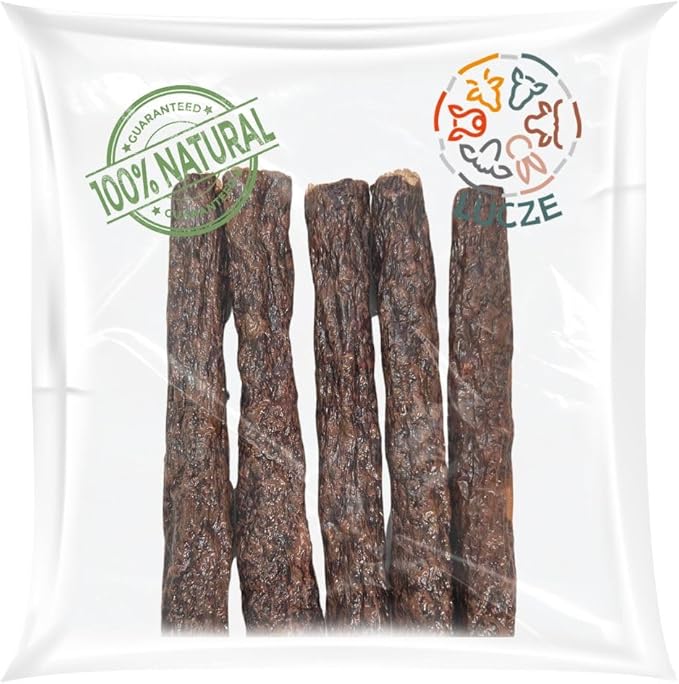 Lucze - Rotoli di Masticazione per Cani, 30 pezzi, 12 cm, Carne di Manzo, Snack per Cani 100% Naturali e senza Cereali