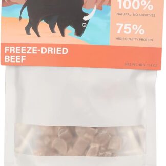 GOTOTOP Snack per cani liofilizzati in carne di manzo, nutrienti e ricchi di oligoelementi, per cani e gatti, per allenamento, topper o snack, 40 g