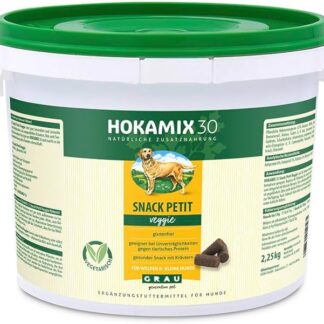 Grau - the Original - HOKAMIX30 Snack Petit Veggie, lo spuntino vegetariano sano con 30 erbe importanti, confezione da 1 (1 x 2,25kg), mangime complementare per cani