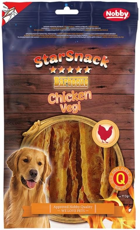 Nobby StarSnack Barbecue Chicken Vegi, ca. 113 g