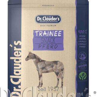 DR.CLAUDER'S – Trainee Snack | Facilmente digeribili in 95% carne con inulina per cani e gatti. Delicati snack essiccati al vapore in sacchetto fresco | 80 g cavallo